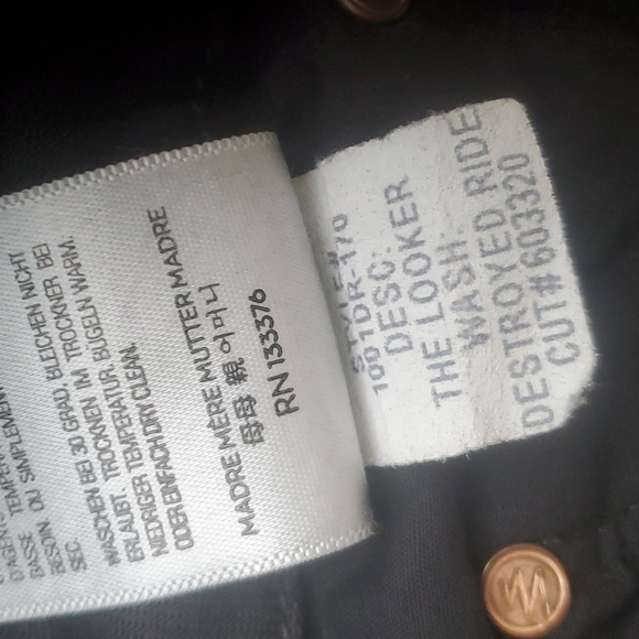 MOTHER The Looker Denim Jeans in Destroyed Ride. - Picture 7 of 16